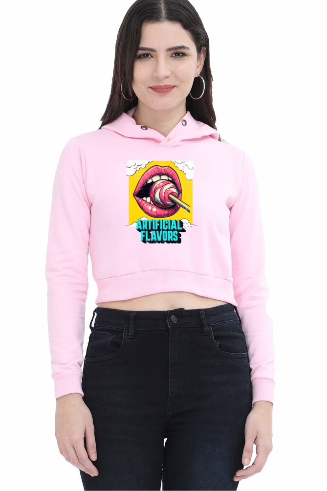 Artificial Flavors Crop Hoodie