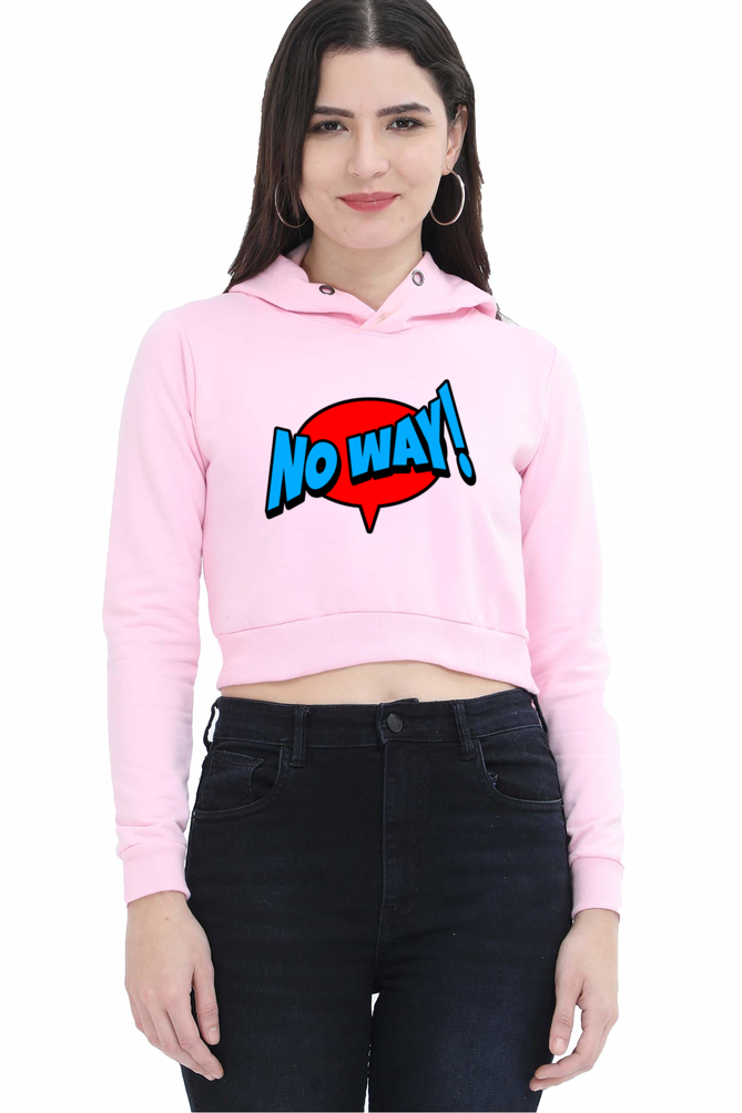 No Way Crop Hoodie