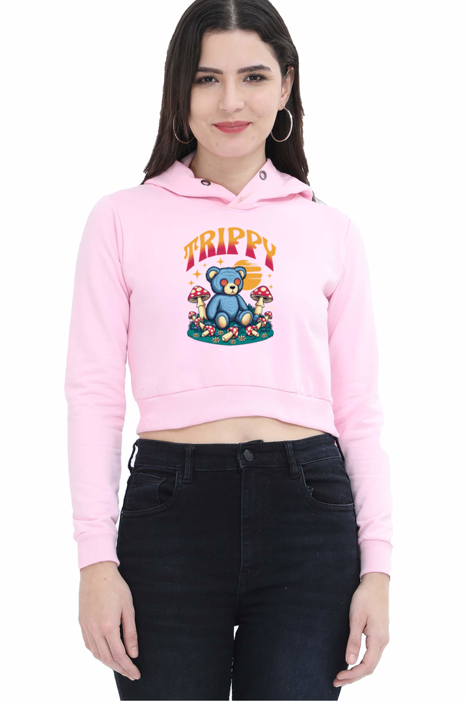 Trippy Crop Hoodie