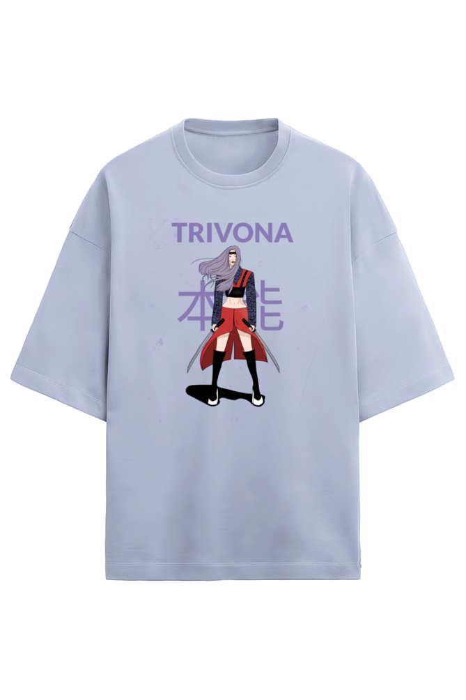 Anime Oversized Terry Tee – Unisex Comfort