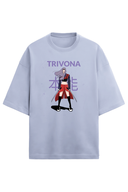 Anime Oversized Terry Tee – Unisex Comfort