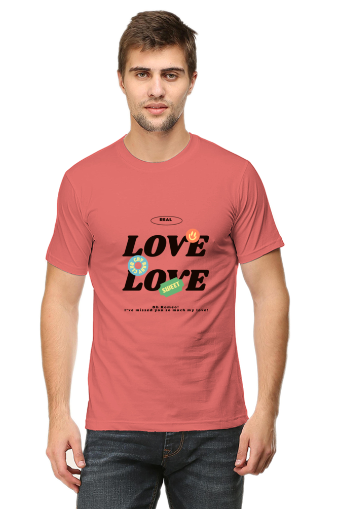 LOVE Round Neck Half Sleeve Classic T-Shirt