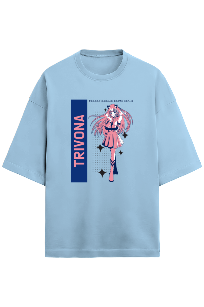 Anime Oversized Terry Tee – Unisex Comfort