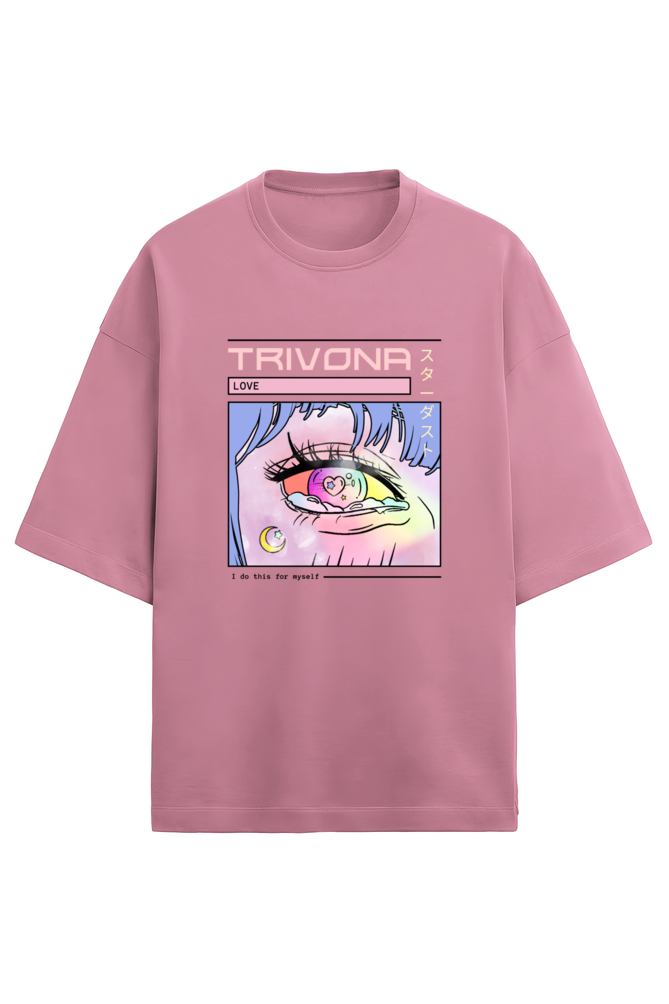 Anime Oversized Terry Tee – Unisex Comfort