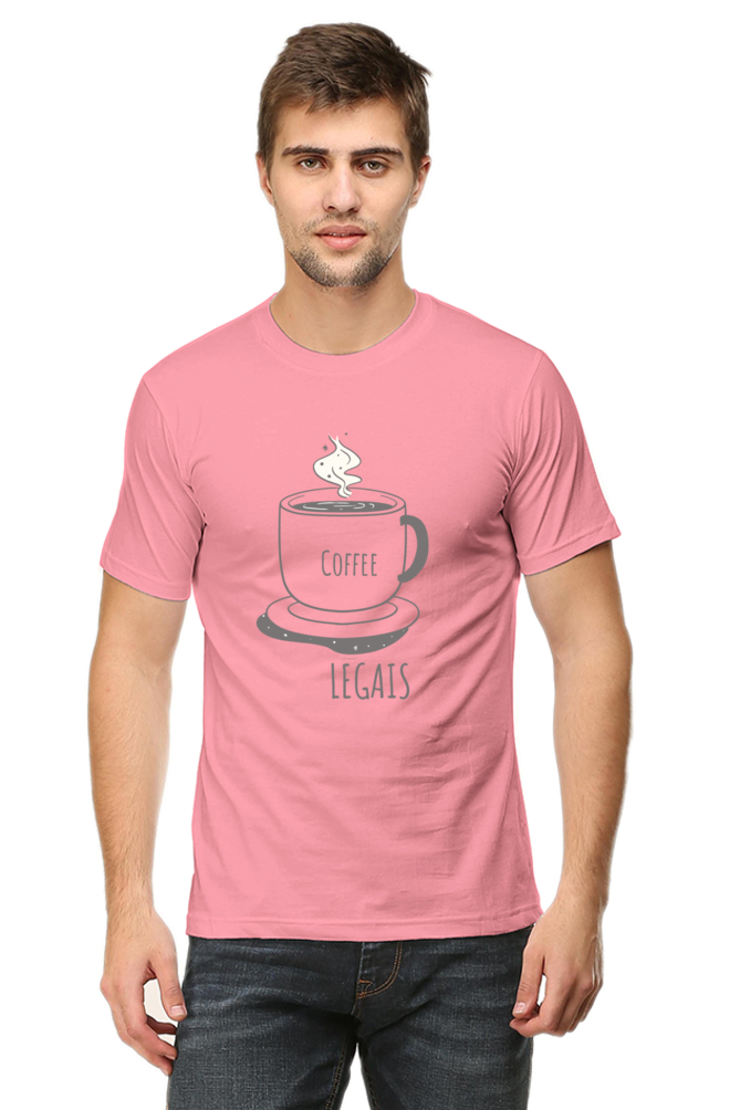 Coffee legais Round Neck T-Shirt