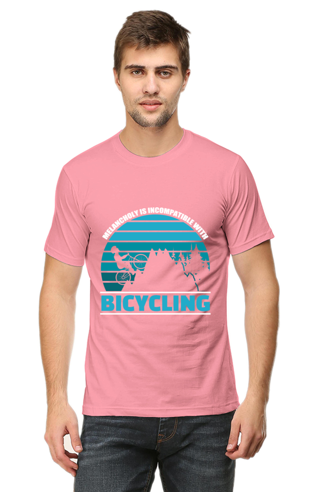 Bicycling round neck t-shirt