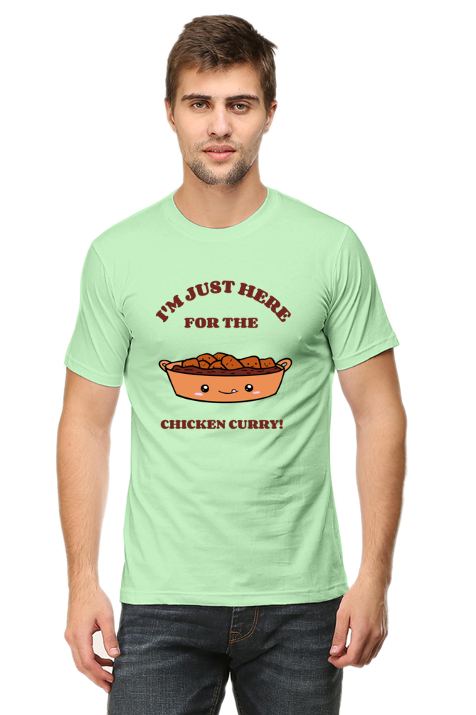 Just for chicken curry Round Neck Food T-Shirt