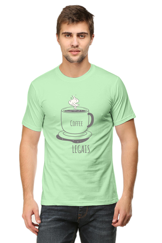 Coffee legais Round Neck T-Shirt