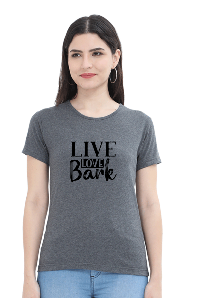 Female Round Neck Half Sleeve T-Shirt - Dog Lover's Classic