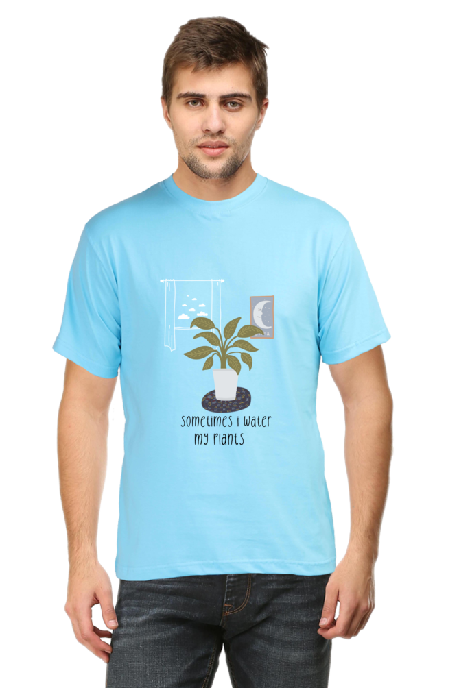 Sometime i water my plants Round Neck Classic T-Shirt