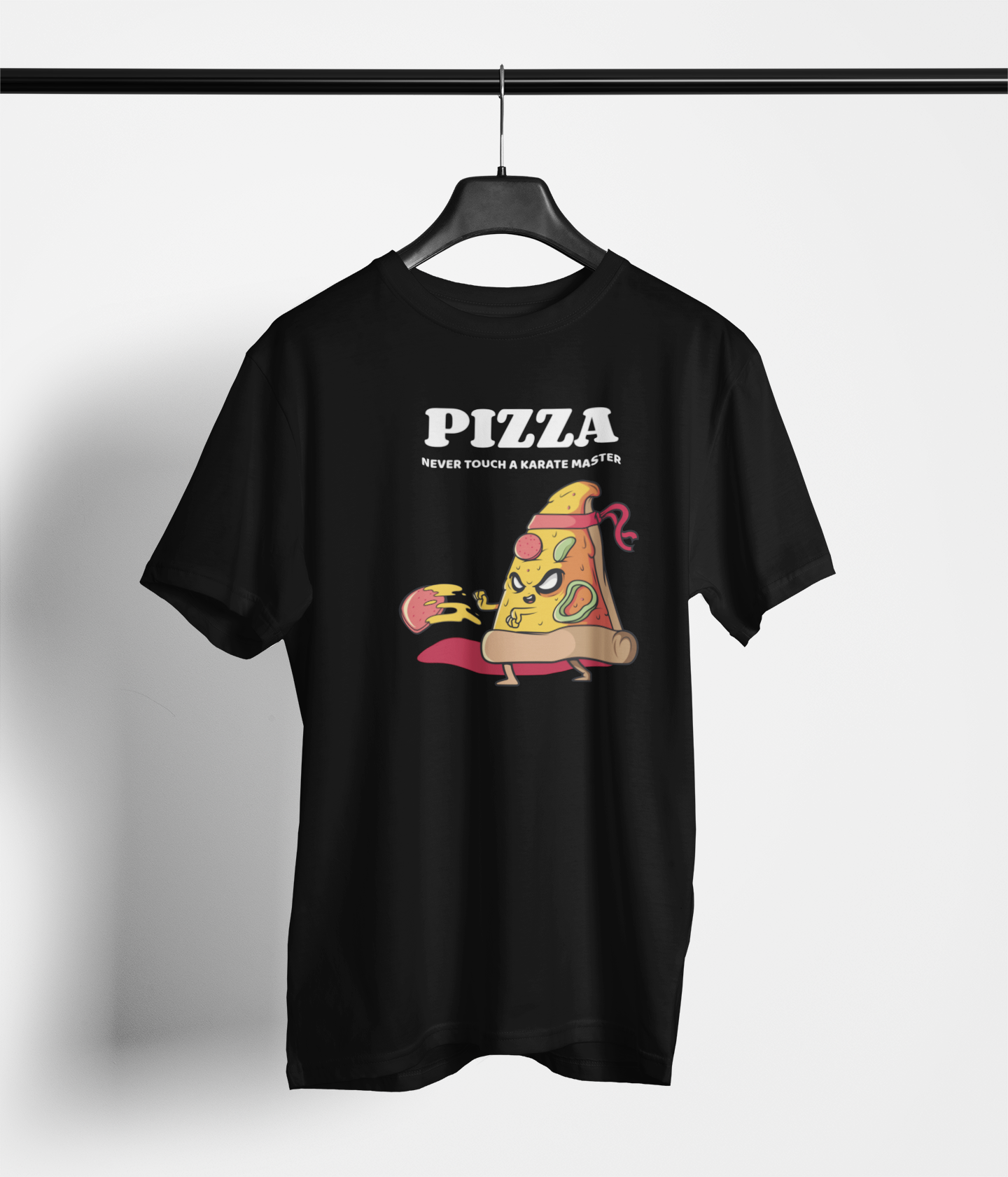 Pizza Never touch a karate master Pizza Vibes Tee