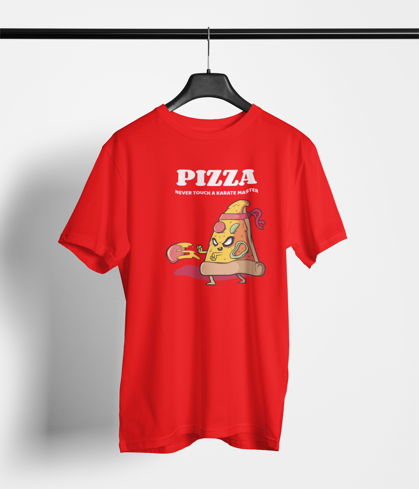 Pizza Never touch a karate master Pizza Vibes Tee